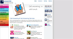 Desktop Screenshot of call-answering-answerlink.co.uk